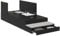 vidaXL Stauraumbettgestell Schwarzes Eichenholz 90X190 cm Holzwerkstoff Herausziehbare Schubladen Minimalistisches Design Einfache Montage Wohnlösungen Schlafzimmer Modern