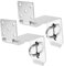 NUOBESTY 2 Set Serratura per armadio scorrevole rafforzare bullone tappi Custine sicurezza serrature delle porte serratura per porta blindata Acciaio inossidabile Silver