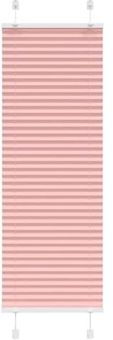 Balkontür Rollo Fensterrollos, Plissee Rosa 50x150 cm Stoffbreite 49,4 cm Polyester für Fenster und Türen