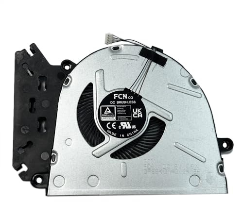 HSSDTECH 5V CPU Laptop Fan Module Replacement for HP BOOK 15-FC 15-FD Series, 250 255 G10 15-FC0017NA 15-FC0081NR 15-FD0083WM 15-FD1012TU FQ6V N38474-001 DFS5K12114262K Laptop Fan Module