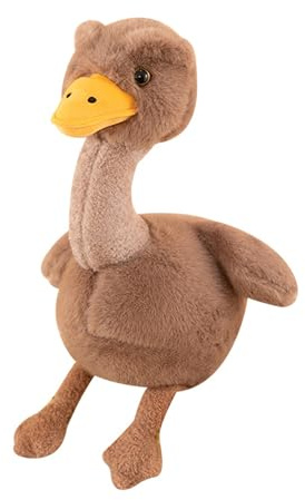 Xiyocadt Strauß Stofftier, Flauschiger Plüsch-Strauß mit langem Hals,weiches Stofftier zum Kuscheln und Dekorieren, süße Geschenkidee für Kinder und Erwachsene (20cm)