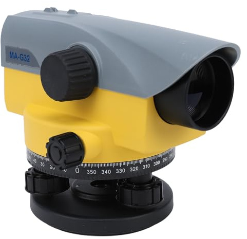 Bewinner Kit de Niveau Optique Automatique 32X pour l'arpentage de la Construction, Haute Précision 1,5 Mm/km avec Ouverture de 40 Mm, étanche IP54 et Portée de 50 M, Comprend une Boîte de Rangement
