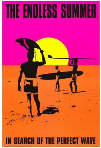 MEIZONGHUOJI Poster The Endless Summer Ii Vintage Klassiker Film Poster Wandbild Heimdekoration 50 * 70 Cm Rahmenlos