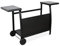 Alice's Garden - Servierwagen für Gasplancha - Servierwagen Porthos 4 Brenner - Schwarzer Grillwagen, Outdoorküche, Räder