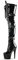 Higher Heels PleaserUSA Platform Overknees Adore-3028 Lack schwarz Gr. 35