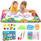 PHYLES Tapis Dessin Enfant, Tapis de Dessin à Eau, Tapis Doodle Matte pour Bébés, Garçons et Filles, Aqua Tapis de Dessin 6 Couleurs Loisir Créatif - Jouets Éducatifs pour Enfants