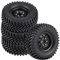 Dilwe RC Modellauto Reifen, 4 Stück Rad Reifen Gummireifen für 1/10 RC Crawler Truck Car