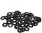 sourcing map 50 Stück Gummi Unterlegscheiben Flache Unterlegscheiben Schwarz 20mm AD 10mm ID 22mm Dick Distanzhülsen Dichtungsringe Beilagscheiben für Wasserhahn Rohr Wasserschlauch