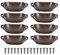 8 Pcs Antique Pull Shell Poignée, Conception En Forme De Coquillage Bronze Métal Tiroir Poignées Poignées Armoires Vintage Armoire En Métal Meubles Armoire Porte Médecine[Bronze rouge]Pins, boutons