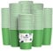 YANGTE 120Pcs Green Paper Cups 9oz Disposable Party Cups Biodegradable and Compostable Drinking Cups for Birthday Party, DIY, BBQ - 250ml