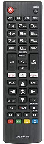 VINABTY AKB75095308 Replacement Remote Control Fit for LG LED TV 43LJ55 43LJ59 32LJ60 32LJ61 43LJ61 LJ61 32LJ62 LJ62 43LJ62 49LJ59 49LJ55 49LJ61 55LJ61 55LJ62 49LJ62 32LJ622V-ZB 32LJ610V-ZD