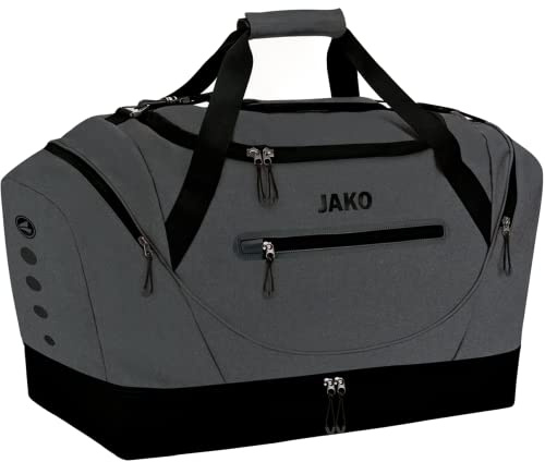 JAKO Sporttasche Motion, grau, Senior, Größe 3, 65 x 29 x 40 cm (LxBxH), mit Bodenfach/Nassfach, MKD2007
