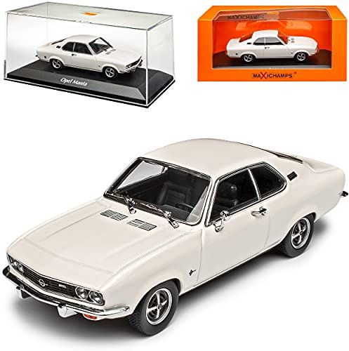 MAXICHAMPS Opel Manta A Coupe Weiss 1970-1975 1/43 Minichamps Modell Auto