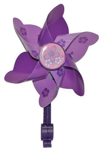 alles-meine.de GmbH Fahrradwindmühle für Kinder - lila - passend auch für Roller, Dreirad, Laufrad - Fahrrad Windrad Windmühle Deko Zubehör - Mädchen & Jungen - Kinderfahrrad..
