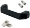 SCHMIDT systemprofile 10x Bügelgriff Nut 8 138x25x40mm Kunststoff schwarz Griff Türgriff Handgriff Haltegriff Ziehgriff Aluprofil-Zubehör