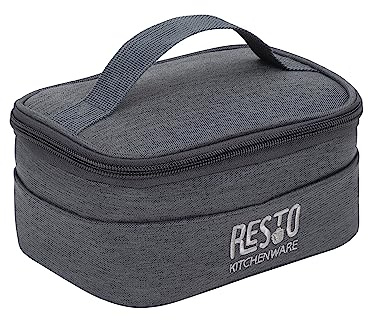 RESTO 5501 Bequeme Kleine Faltbare Thermotasche 1,7 L - 17 x 12 x 8.5 cm - Perfekte Lunchtasche für Damen & Herren, Kalte & Warme Speisen -Isolierte Kühltasche für Mittagsbrot, Büro, Auto oder Urlaub