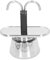 Cafetera Moka de Acero Inoxidable, Diseño de Doble Tubería, Cafetera Moka de 100 Ml, Cafetera de Espresso de Estilo Italiano Clásico, Cafetera para 2 Tazas, Cafetera para Acampar