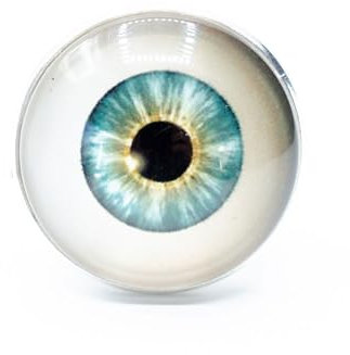 Miniblings Augen Brosche Auge Halloween Augapfel Spuk Cabochon - Handmade Modeschmuck I Anstecknadel Button Pins