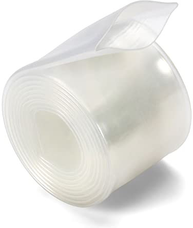 Chanzon Gaine thermorétractable 3:1 Ratio 1 (25,4 mm) Doublure adhésive étanche de qualité marine Rouleau de 4 pieds (1,22 m) Gaine en polyoléfine transparente/transparente Rétractable 1 pièces