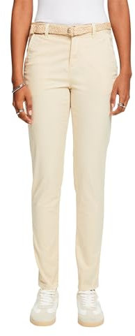 ESPRIT Damen 993EE1B312 Hose, 285/SAND, 36/34
