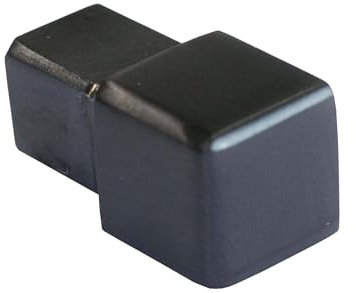 Dalsys terminale per profilo piastrelle 10mm, profilo quadrato in acciaio inox spazzolato nero
