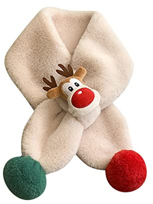 Orbgons Kinder Weihnachten Schal Und Halswärmer - Warmer Kaschmir Für Kleinkinder, Jungen, Damen - Tartan (Beige, S)