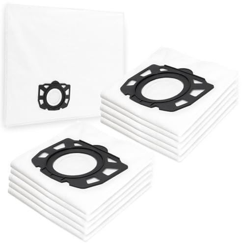PRIMEBAG - 10 Staubsaugerbeutel für Kärcher WD3, WD 3-18, WD3 Battery Premium, WD 3.200 WD 3.300M, WD 3.500P kompatibel - Ersetzt KFI 357 2.863 314.0 - Mehrlagiges Vlies für Bestleistung beim Saugen