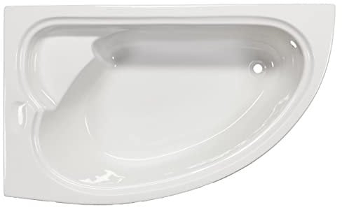 Eckbadewanne LONDON 165x95x45,5 cm OHNE SCHÜRZE