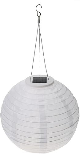 LED Solar Gartenleuchten,Solar Laterne,Solar lampions außen wetterfest,solarlampen für Party Laterne,Outdoor Garten Terrasse hängende Beleuchtung,IP55 wasserdicht 12 Zoll warmweiß (Weiss)