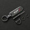 DaLizA Voiture Porte-clés Fibre de Carbone, pour Peugeot gtline GT GTI 508 5008 3008 208 2008 308 avec Logo Homme Clé Voiture Anneau Accessoires,GTI-A