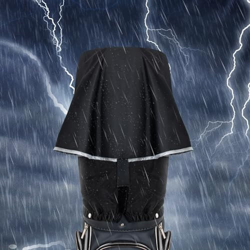 LZFAN Golf Bag Rain Cover Golftasche, Regenhaube, Schwarz, universal
