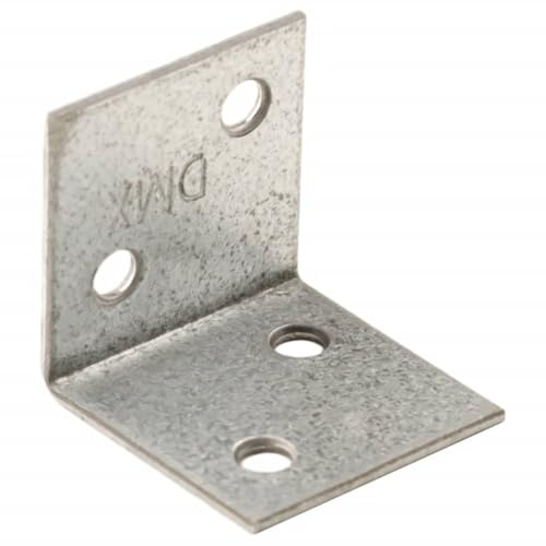 vidaXL Winkelhalterungen 150 Stk., L-Förmige Winkelhalterung mit Löchern, Multifunktional Winkel Klammer für Holzmöbel, Winkelverbinder Metallwinkel, 2 mm 30x25x30 mm Verzinkter Stahl