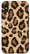 Hülle für iPhone X/XS Leo Print Design Beige Braun Raubtier