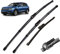 Scheibenwischer LHD Vorne Und Hinten Wischerblätter Set Für VW Für Tiguan MK2 2017 2018 2019 2020 Windschutzscheibe Windschutzscheibe Fenster 26 + 21 + 14 Windschutzscheibe