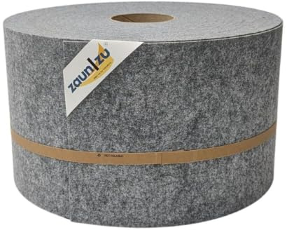 zaun|zu® Vlies 50 m Rolle | Sichtschutzstreifen für Doppelstabzaun | Nachhaltiger Sichtschutz mit Privatsphäre | UV-beständig & wetterfest | Blickschutz | Windschutz Hellgrau 50m