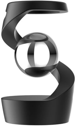 Kinetisches Schreibtischspielzeug, das der Schwerkraft trotzt, hängendes Gyroskop auf dem Schreibtisch, Schreibtischspielzeug mit optischer Täuschung, kinetisches Schreibtischspielzeug (Schwarz)