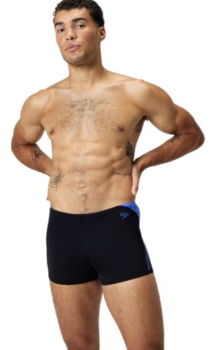 Speedo Herren Hyperboom Splice Aquashort Schwimmhose | Schnell trocknend | Training | Fitness | Chlorbeständig Cobalt Pop 32