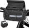 Witnewrage Lenkertasche Fahrrad, Fahrradtasche mit Lenkeradapter für E Bike und Fahrrad, 6L Fahrradkorb Vorne mit Handyhalterung, Einstellbar Touchscreen, Abnehmbarer Schultergurt, Regenhülle