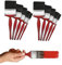 QLV Paint Brush Set for DIY Projects - Professional Paint Brush for Fences, Walls, and Crafts - Durable Bristles with Comfortable Grip Handles - Ideal for Home Improvement Tasks. Set of 10 Brushes