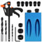LUSKSk 15 PCS Pocket Hole Jig Kit Screw Jig 15 Degree Angle Drill Guide Woodworking Tool Kit 6/8/10MM Joinery Carpentry Locator Tools