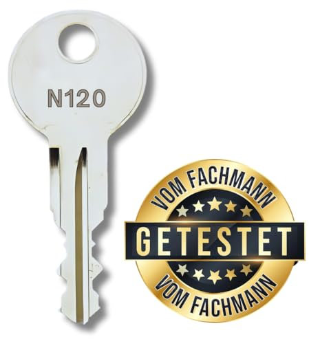bayesen Ersatzschlüssel Nachschlüssel mit Code N205 - Kompatibel mit Thule Trägersysteme - für Dachboxen, Fahrradträger, Skiträger, Kupplungsträger, Wassersport- & Wintersportträger [Code N205]