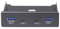 Jrifedptry Hub USB C Hub de 3.5 pulgadas, panel frontal, 2 puertos USB 3.0 + 2 puertos USB 3.1 tipo C de 20 pines
