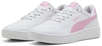 PUMA Court Lally Damen Sneaker, Puma Weiß Rosa Schimmer, 37.5 EU