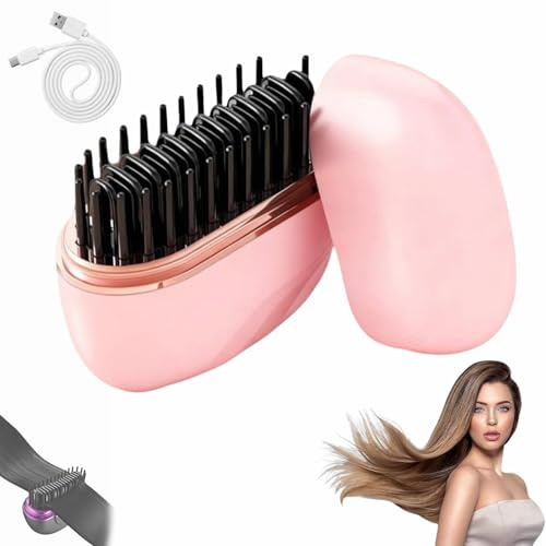 clinora kurzhaar pro,stylingbürste für kurze haare,clinora styling bürste,Nulira Mini Hair Straightener,mini Straightener Wireless,Hair Brush,haarglätter Kabellos,glätteisen Kabellos Akku,10-Sekunden