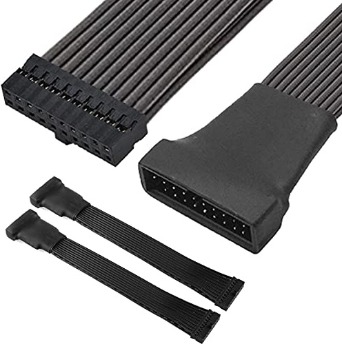 HAAMNING7 2er-Pack Small Mini USB 3.0 19 poliges internes Verlängerungs-Header-Adapterkabel, Motherboard USB3.0 Verlängerungskabel für Motherboard 15cm