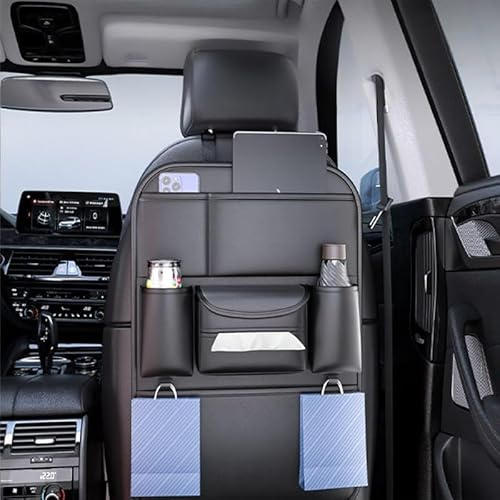 WENINETIES Autositz Organizer, Black, Auto Rückenlehnenschutz Organizer für Mercedes Vito W639 W447 2003-2021 2022 2023, Wasserdichtes Aufbewahrungstasche Zubehör Innenraum, 1 Stück