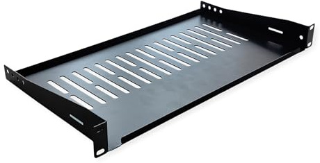 VALUE 19-Zoll-Geräteträger 1 HE, T: 250mm, max. 10 kg, U-Form, schwarz