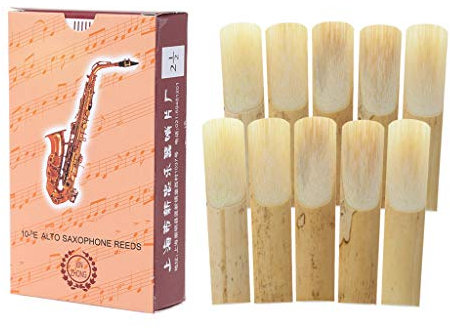 lpyfgtp Rohrblätter für Altsaxophon, Bambusstärke 2,5 Saxophon, 10 Stück