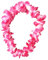 Hawaiian Lei - Collana da 45,5 cm con fiori e collanine colorate per feste in spiaggia, accessorio di lusso spesso HawaII (rosa, confezione da 6)