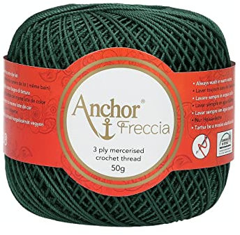 Anchor 4771006-00218 Häkelgarne, 100% Baumwolle, 218, Stärke 6, 88 Gramm
